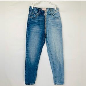 REVICE Dual-Tone Blue Straight Leg Jeans